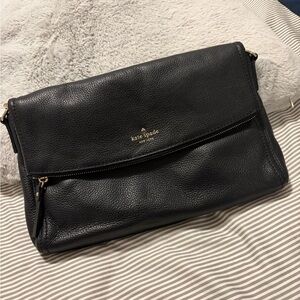 Kate Spade Black Leather Crossbody/Clutch
